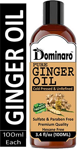 Image of Dominaro Premium Ginger oil - Cold Pressed & Unrefined Oil Hair Oil (100 ml)