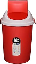 Max Plast Plastic Trash Basket With Swing Lid From Max Plast - Multi Color