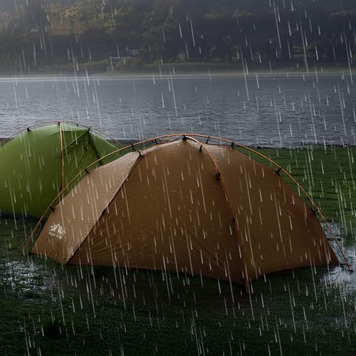 Night Cat 2 Person Camping Tent: Waterproof 2 Man Backpacking Tent Double Layer Easy Set Up Lightweight For Hiking Trekking - Image 2