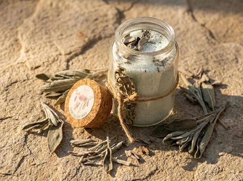 Bougie de sable Sauge Ambre Essences Agape pour purification