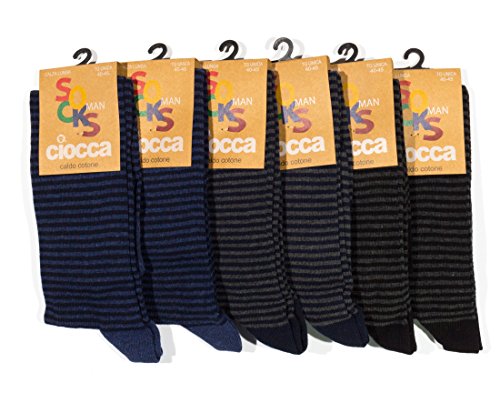 Ciocca Calze uomo lunghe fantasia varie, Caldo