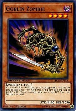 Yu-Gi-Oh! - Goblin Zombie - SBAD-EN018 - Common - 1st Edition - Speed Duel Attack from The Deep