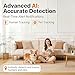Hidden Camera,4K Mini Camera with AI Motion Detection, No Glow Auto Night Vision,Support Cloud & TF Storage,24/7 Nanny Cam Wireless Surveillance for Indoor Home and Office