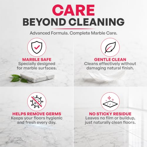 Image of Daily Marble Cleaner 1L | Marble-Safe Daily Floor Cleaner for Polished & Matte Marble | Removes Everyday Dirt, Dust & Light Stains | Restores Natural Shine | Gentle pH Balanced Formula