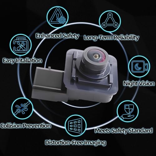 Image of MITZONE Rear View Backup Camera for Car Compatible with 2016-2019 Ford Explorer Police Interceptor Utility Parking Asist Camera 1080P HD 170 Wide-Angle GB5Z-19G490-C GB5Z-19G490-AB