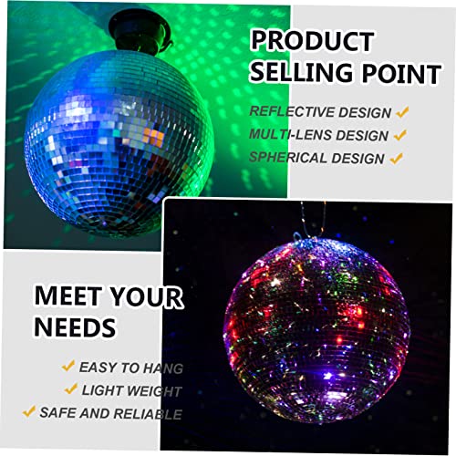 Adorno espejado TOYANDONA para bodas y fiestas, bola disco plateada reflectante para decoración de hogar y celebraciones miniatura 6
