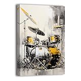 LURENCZH Drum Kit Canvas Wall...