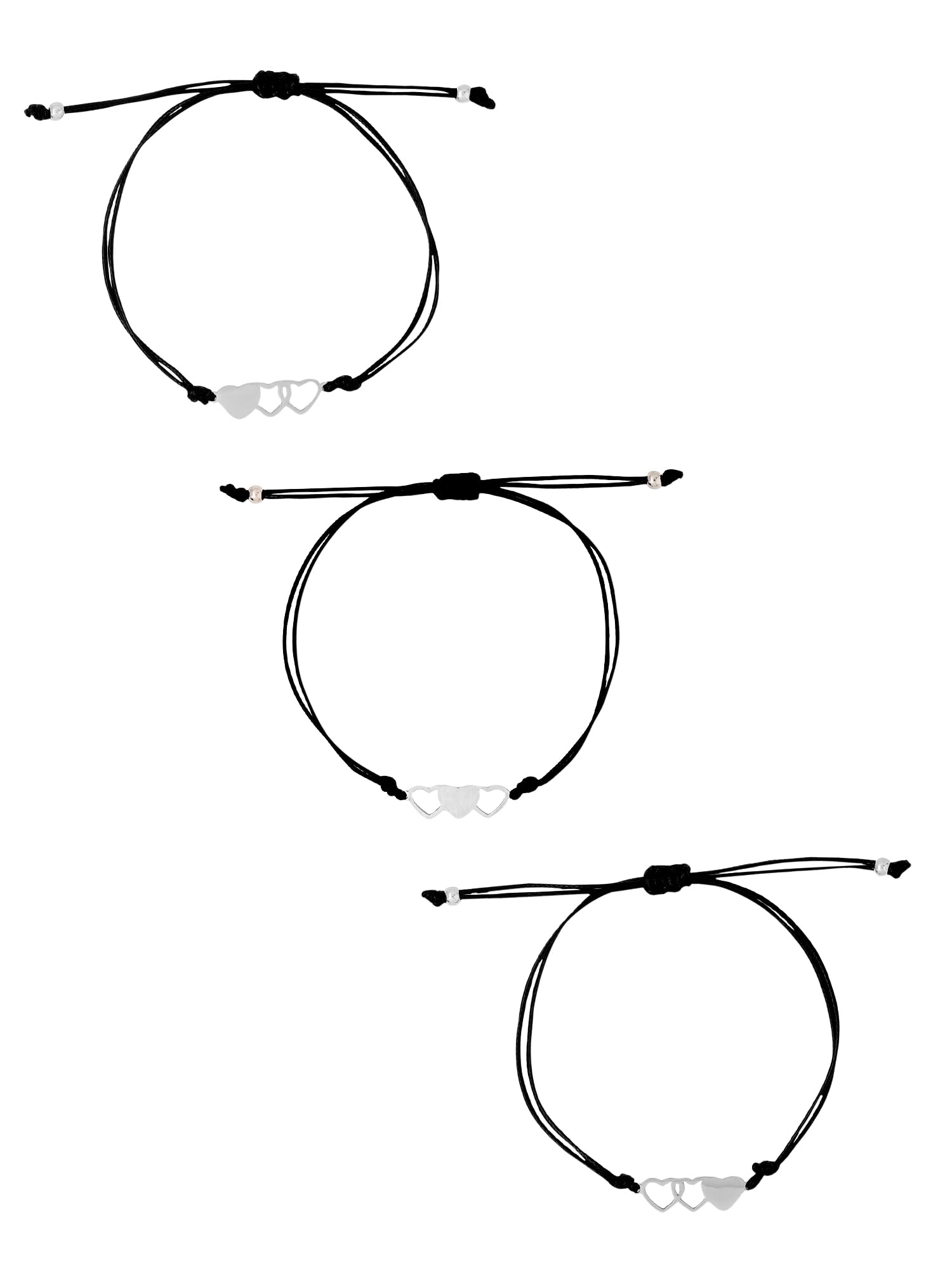 Yellow ChimesBracelet for Women and Girls Fashion Silver Friendship Bracelets for Women Girls | Heart Shaped Friendship Bands Bracelet |Gift for Best Friend Friendship Bff Bracelets