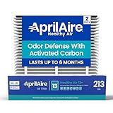AprilAire 213CBN Replacement Filter for AprilAire Whole House Air Purifiers - MERV 13 with Carbon, Healthy Home Allergy + Odor Reduction, 20x25x4 Air Filter (Pack of 2)