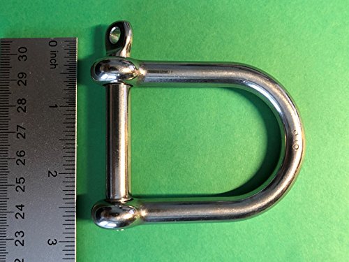 Stainless Steel 316 Wide D Shackle 5/16" (8Mm) Marine Grade #TOP5