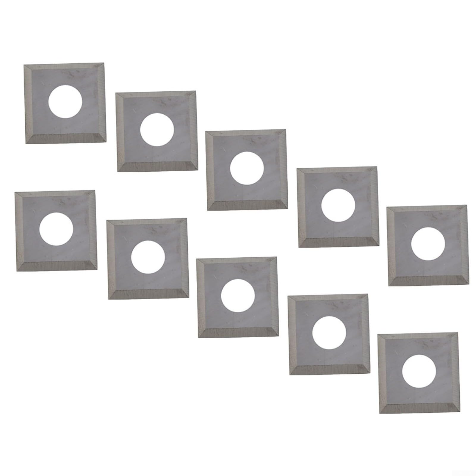 10 piezas de plaquitas de metal duro 14,6 x 14,6 x 2,5 mm 30° R150 4R0.5 para carpintería, cinceles rotativos, fresado de madera contrachapada