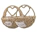 Housoutil 2pcs Storage Basket Woven Wall Baskets Hanging Wall Basket Large Hanging Basket Kitchen Wall Organizer Wall Mount Basket Hanging Baskets Wall Hanging Woven Basket Straw
