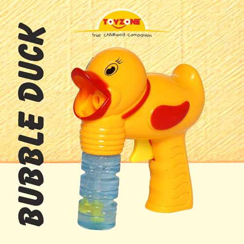 Image of Toyzone Bubble Duck-60048 | Portable Bubble Maker Machine | Outdoor & Indoor Activity Toy | Colorful Bubbles | Cool Toy for Girls & Boys