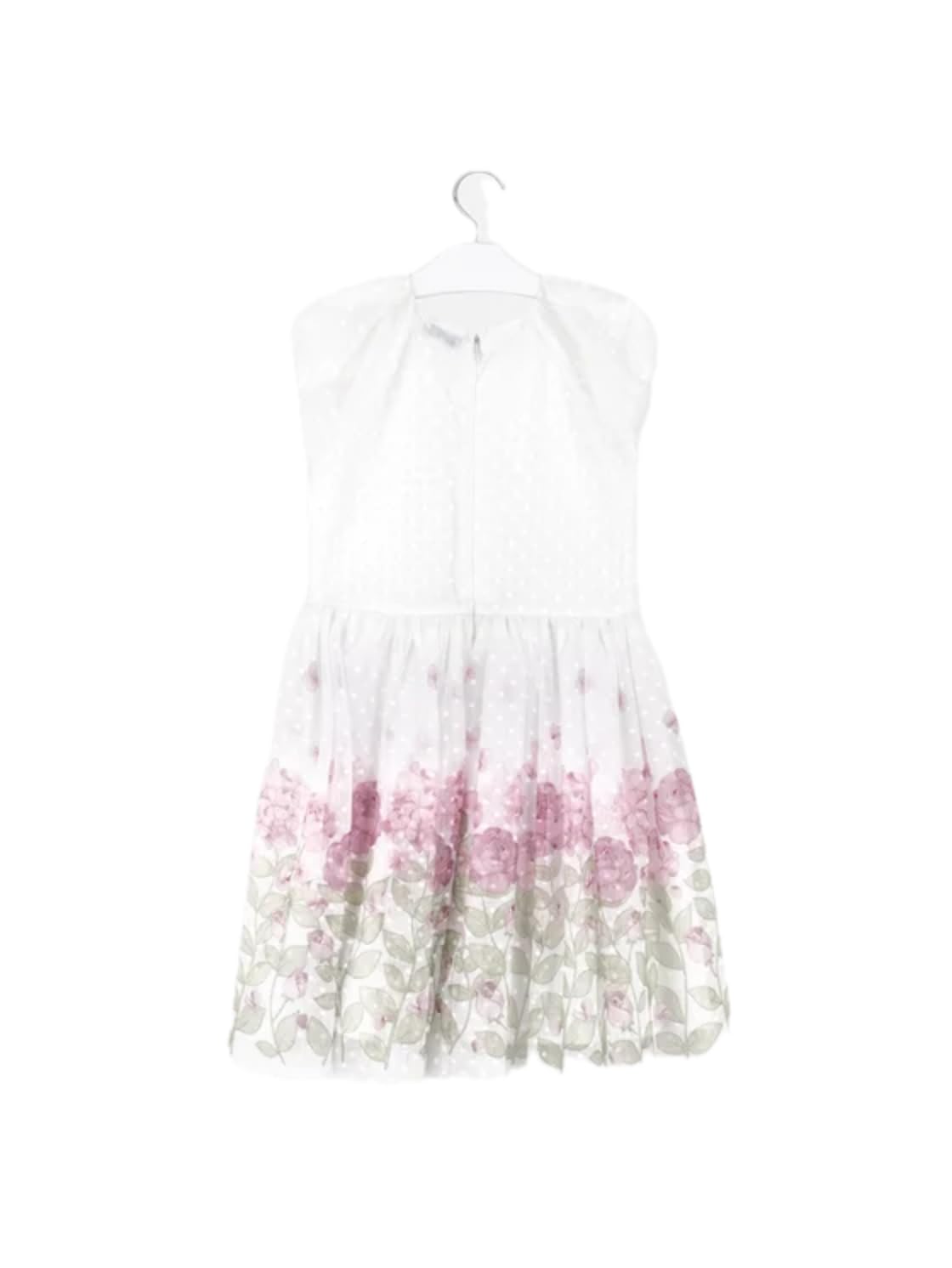 Mayoral Vestito Bambina Elegante Cerimonia, Abito con Gonna Floreale in Tulle e Maniche in Pizzo, per Matrimonio Compleanno e Occasioni Speciali