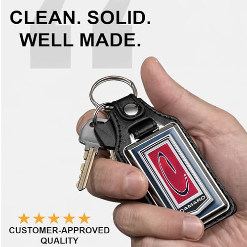 Image of Brotherhood Car Key Chain for Camaro - Classic Models Keychain for Men and Women Gift Key Ring - Ascot Blue - 2nd Gen 71-73