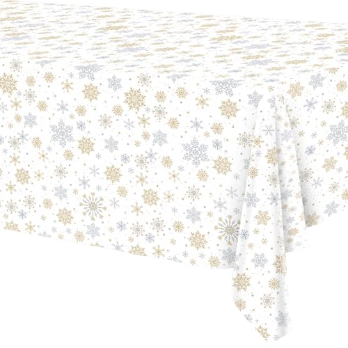Weihnachten Party Tischdecken 2 Stück Schneeflocke Tischedecke für...