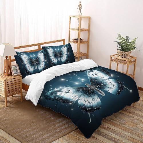 Housse de couette animal printed microfibre anti-plis pour lit double 3pcs - 2