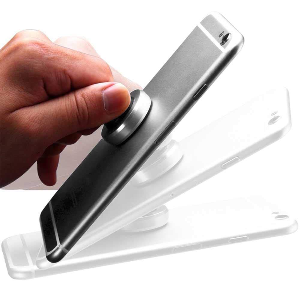 Support Magnétique Voiture Universel Noir - Fixation Grille D'aération, Rotation 360°, Aimant Puissant Pour Téléphone - 12