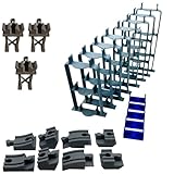 Spiral Mountain 3-Level Support Kit for Wooden Train Sets | Compatible with Brio, Thomas, Hape, IKEA, Melissa and Doug (Spiral Mountain & Duplo Incline Bundle)