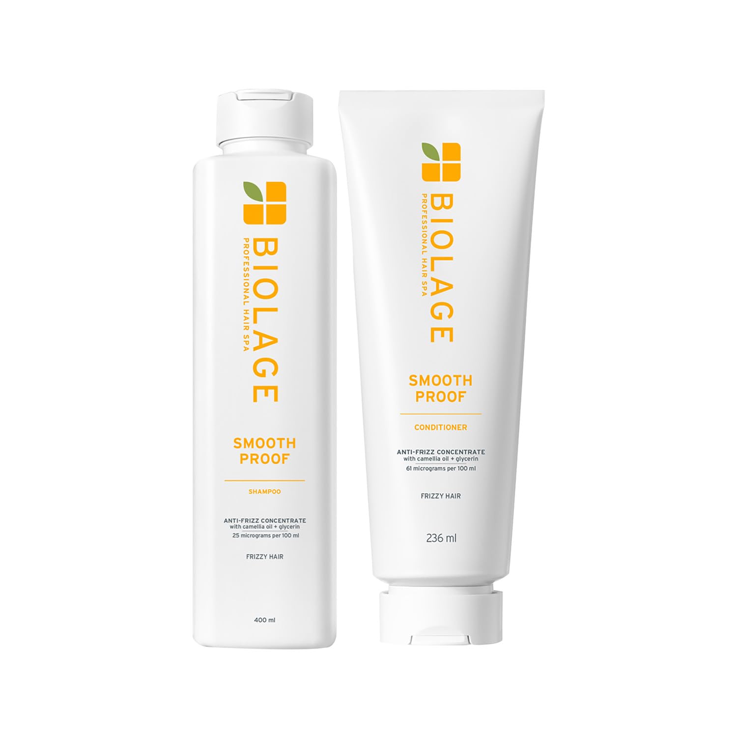 Biolage Smoothproof Professional 2-Step Combo | Shampoo 400ml + Conditioner 236ml I Up to 72HR Frizz Control| With Camellia Oil & Glycerin| For Women and Men| Vegan & Cruelty-Free-image-47