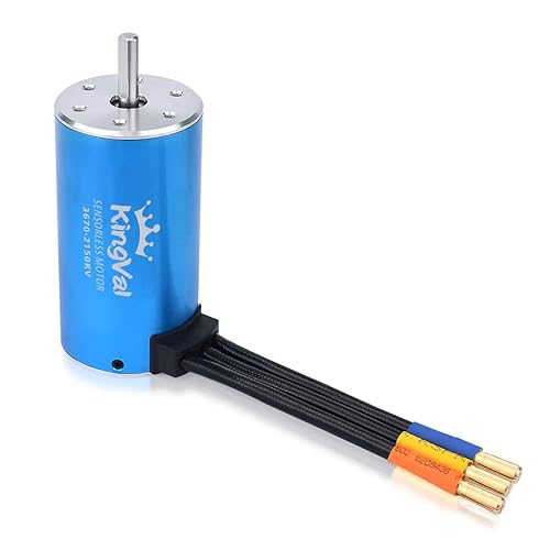 KingVal Reemplazo 3670 2150KV sin escobillas sin sensores Diámetro del eje del motor 0.197 in Compatible con 1/8 1/10 RC Car