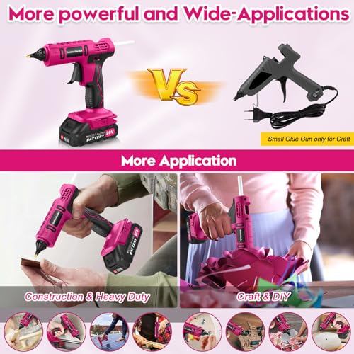 Denqir 100W Cordless Hot Glue Gun Cordless & Rechargeable thumb #4