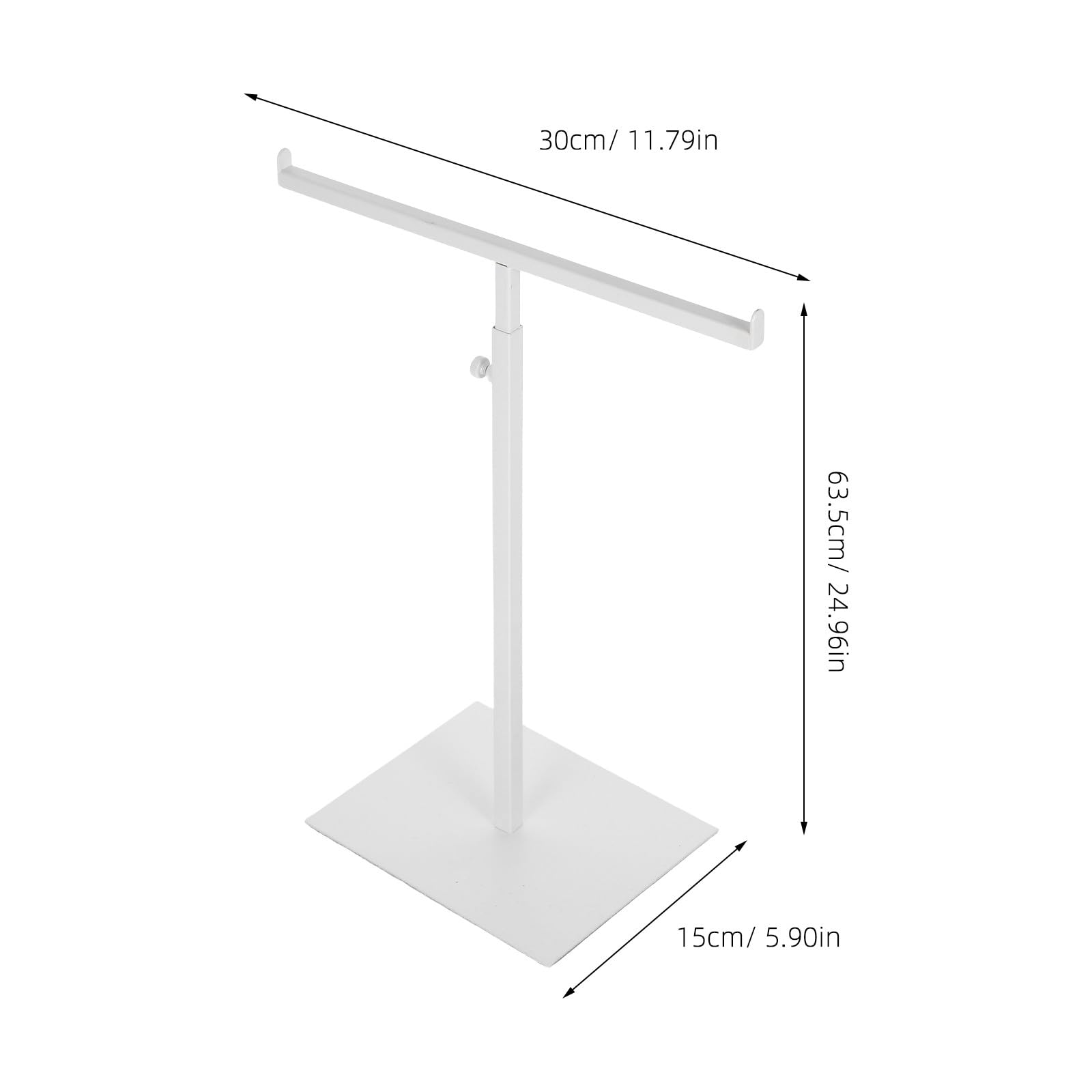 Abaodam Organizador Metálico para Bolsos y Mochilas, Expositor Ajustable en Altura Diseño en T, Soporte Resistente para Colgar en Tiendas y Hogares