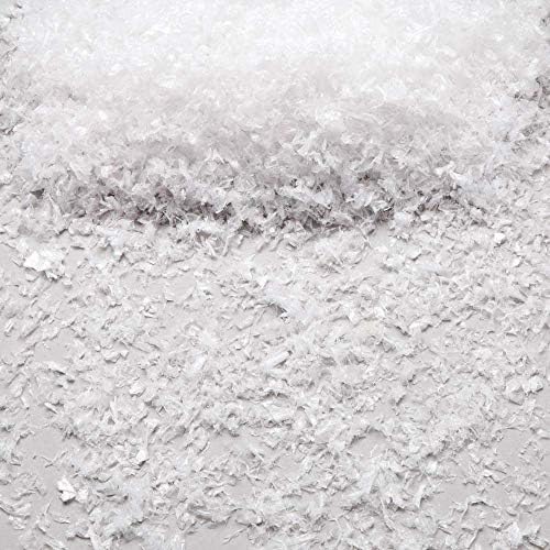 WHITEHILL 2 x 140g Bags Artificial Snow Fake Snow Flakes for Christmas Tree Decoration, Village Displays - Sparkling White Dry Plastic Snow for Holiday Decor and Winter Displays