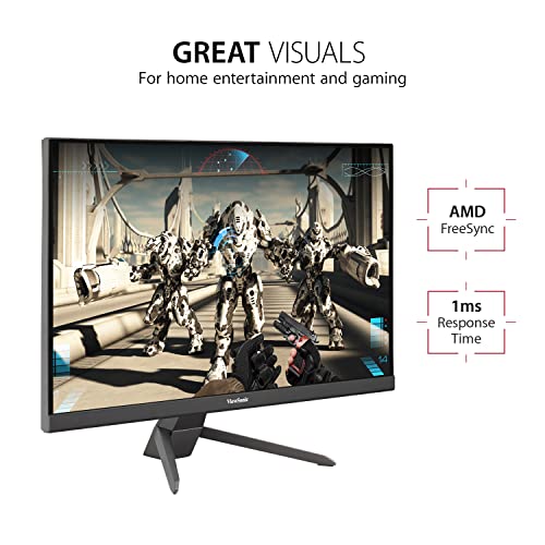 Image of ViewSonic VX2267-MHD 22 Inch 1080p Monitor, 100Hz Refresh Rate with FreeSync for Ultimate Home Entertainment, Eye Care Technology, Ultra-Thin Bezels, HDMI, and DisplayPort Inputs
