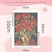 plversi 5D Red Poppies Diamond Painting Set, DIY Beautiful Flowers Diamond Art Painting for Adults Beginner Home Decoration