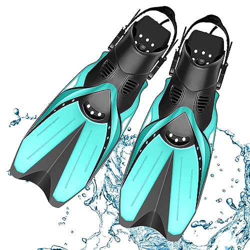 Produktfoto von Infreecs Kurzflossen, Taucherflossen mit Flossentasche, Schwimmflossen für Kinder, Gr.S/M-L/XL, Leichte verstellbare&hellip;