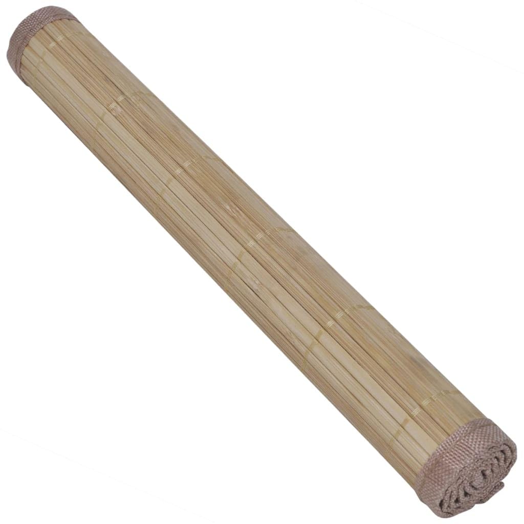 Lot De 6 Napperons De Table En Bambou – Neufs Sans étiquette