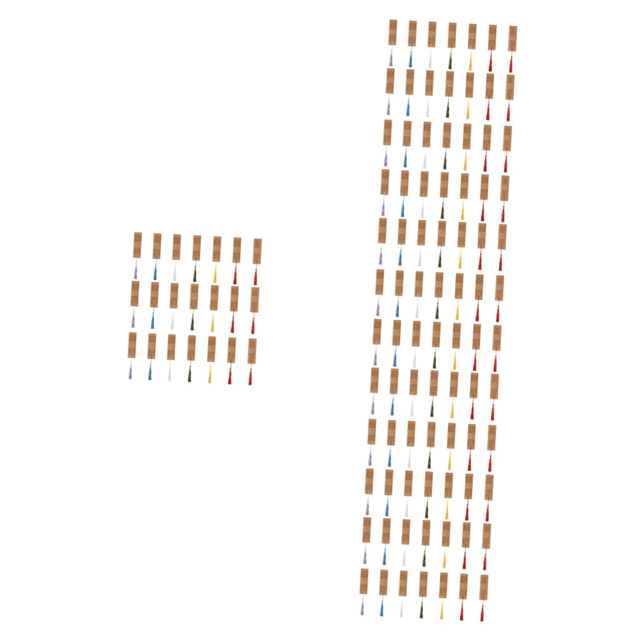 DOITOOL 150 Set Segnalibri Acrilici Vuoti con Nappe Colorate Segnalibri Mano per Progetti Diy