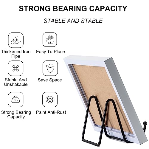 Plate Stands For Display, 3Pack 3Inch Plate Holder Display Stand, Metal Frame Holder Stand For Book Holder, Picture Stand, Decorative Plate Stand, Photo And Platter, Tabletop Art #TOP3