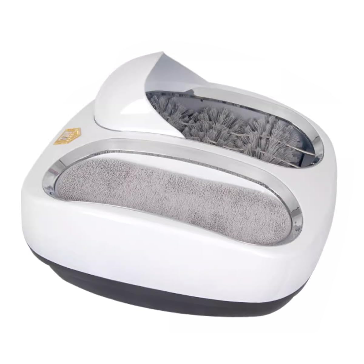 White,Wkantlaes Smart Boots Shoes Sole Water Brushing Machine, Fully Automatic Shoe Sole Cleaning Machine, Household Shoes Cleaning Equipment, Intelligent Automatic Induction Boot Shoe Cleaner