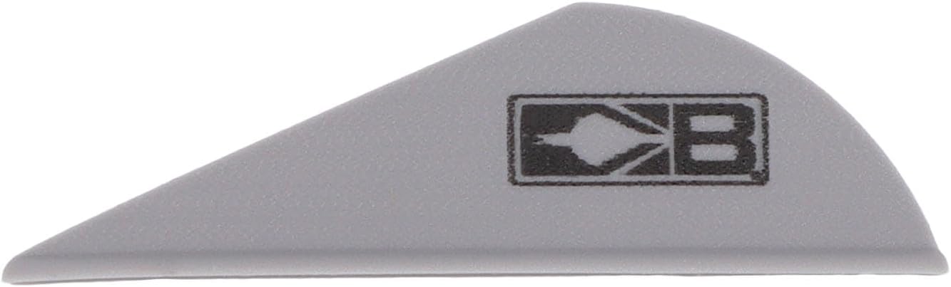 Bohning Black Sky 2.0” Hunting, 3D, Crossbow Vanes, 100 Pack, Silver