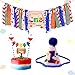 3-In-1 Gone Fishing First Birthday Party Decorations- Little Fisherman Highchair Banner The Big One Hat O"FISH"ALLY ONE Cake Topper Bobber Baby Cake Smash Milestone Photo Booth Props Supplies