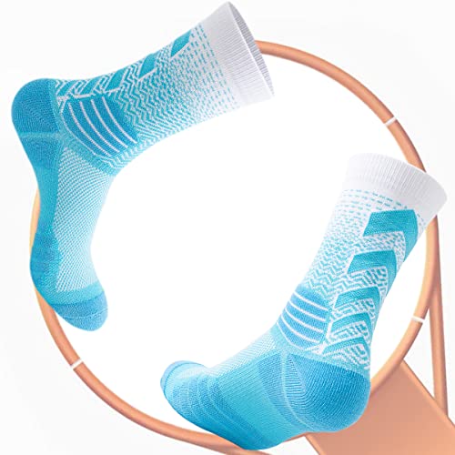 YQHMT Athletic Crew Socks Performance Thick Cushioned Sport Basketball Running Training Compression Socks for Men & Women4