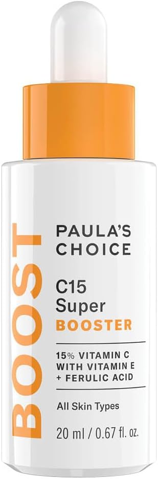 Paula's Choice C15 BOOSTER Serum - Suero Facial con 15% Vitamina C - Antiarrugas y Ilumina Visiblemente la Piel & Serum Antimanchas- con Acido Ferulico & Vitamina E - Todos Tipos de Piel - 20 ml