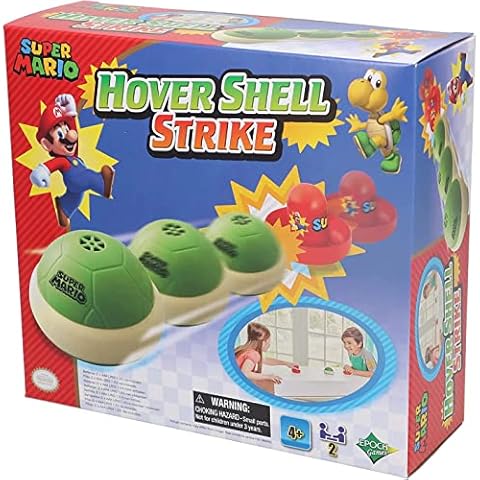 EPOCH Games Super Mario Hover Shell Strike - Tabletop or Floor Multiplayer Sports Game for Ages 4+ Cover
