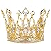 Stuffwholesale 4inch Height Queen Crown Austrian Rhinestone Gold Tiara Crown Bridal Wedding Hair Accessory (Gold)