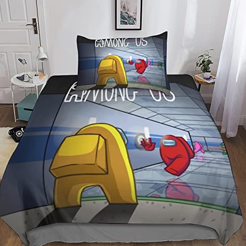 Cartoon Dudu Bubu Bettwäsche 135x200cm - Mikrofaser Bettbezug Für Kinderzimmer