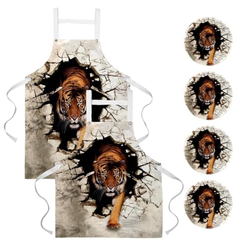 Tabliers de cuisine lot de 2 pour restaurant pâtisserie et travail