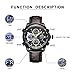 Naviforce Relojes Digitales Militares de para Hombres Reloj de Pulsera de Cuero Multifuncional de Cuarzo analógico Impermeable Relojes Imagen de Naviforce Relojes Digitales Militares de para Hombres Reloj de Pulsera de Cuero Multifuncional de Cuarzo analógico Impermeable Relojes