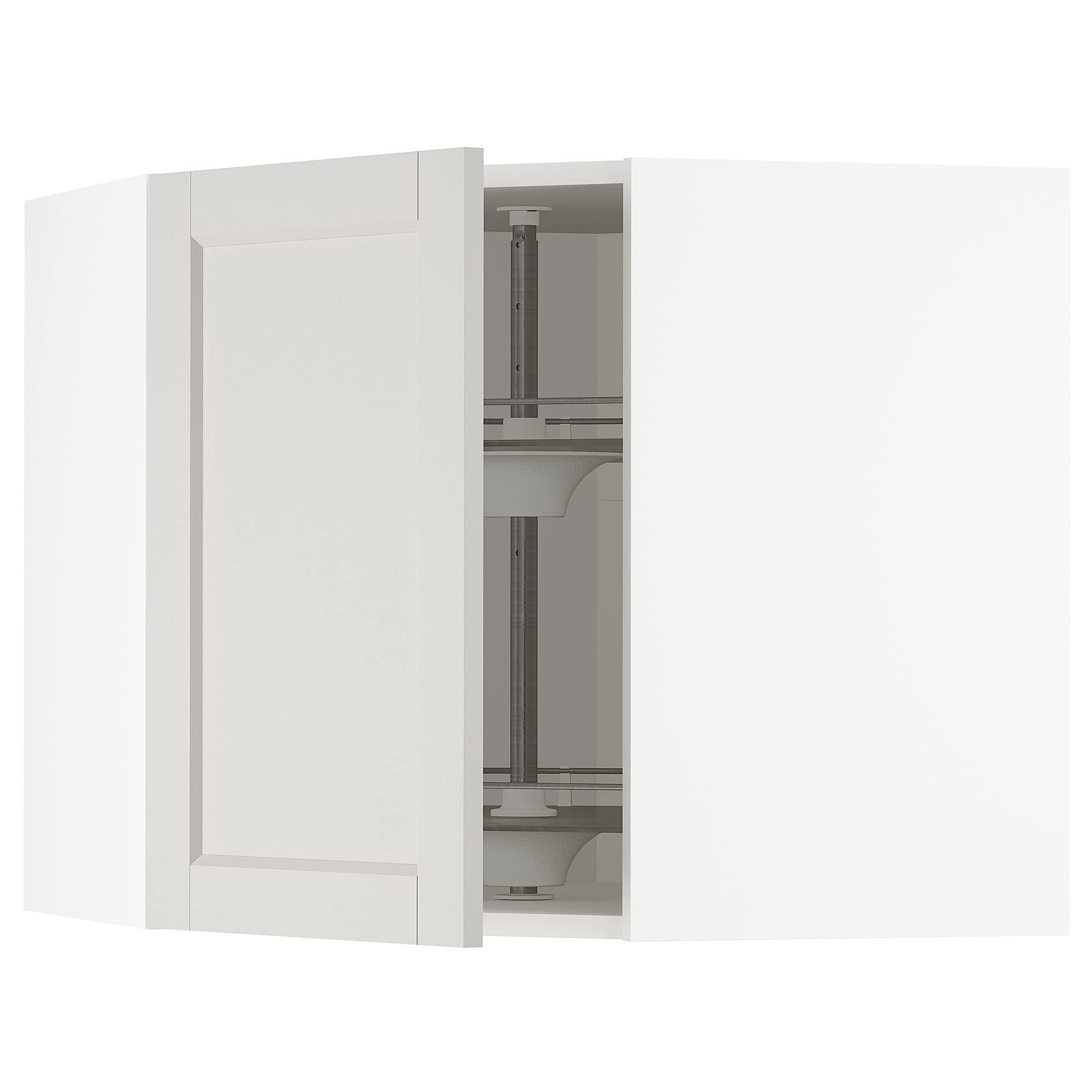 Armoire murale d'angle METOD Lerhyttan carrousel cuisine 68x60