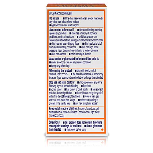 Children's Motrin Oral Suspension, Pain Relief, Ibuprofen, Berry Flavored, 1 Oz (Pack of 6) - Thumbnail 7