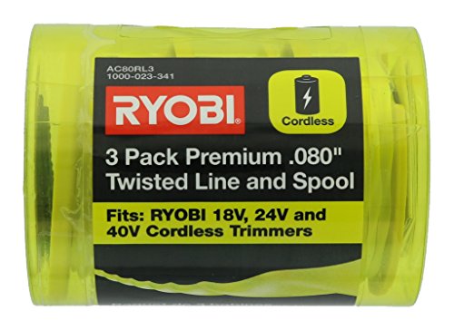 Ryobi One PLUS+ AC80RL3 OEM .080 Inch Twisted Line and Spool Replacement for Ryobi 18v, 24v, and 40v Cordless Trimmers (3 Pack) by RYOBI - Used condition - Image 4