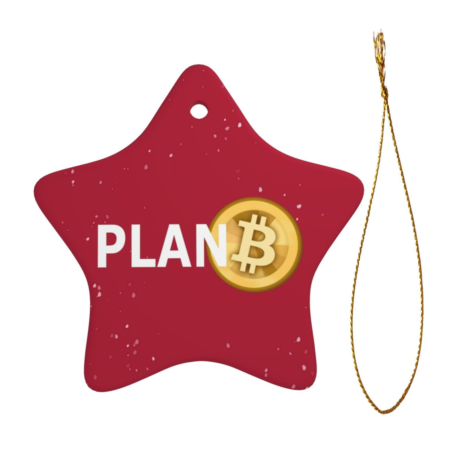 Bitcoin Plan B Christmas Ornament 2025 Christmas Tree Star Shape  Decorations Christmas Ceramic Decorations : Amazon.ca: Home