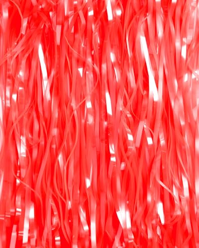 Image of xo, Fetti Cherry Red Party Curtain - Set of 2 | Bachelorette Fringe Decorations, Cute Birthday Photo Booth, Party Backdrop, Scarlet Bday Supplies, Valentines Streamers, Galentines