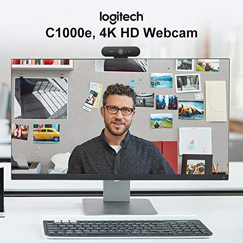 Logitech Brio kamera internetowa - 90 kl./s - USB 3.0 - 4096 x 2160 wideo - automatyczne ustawianie ostrosci - 5-krotny zoom cyfrowy - Microp